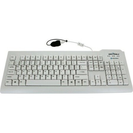 Sealshield Silver Seal Medical Grade Keyboard - Dishwasher Safe & Antimicrobial SSWKSV208SE